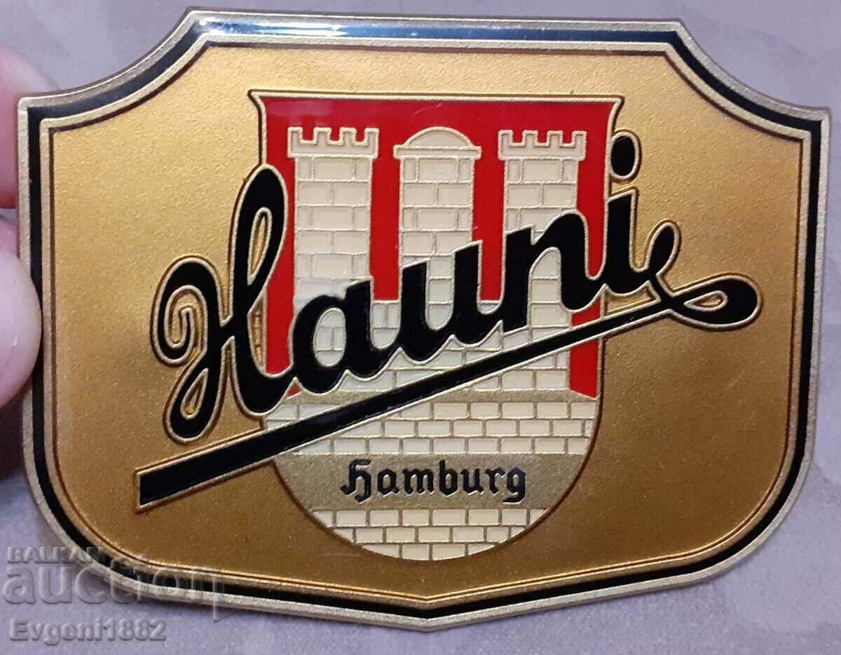 HAUNI ADVERTISING CIGARETTES OLD GERMAN PLATE