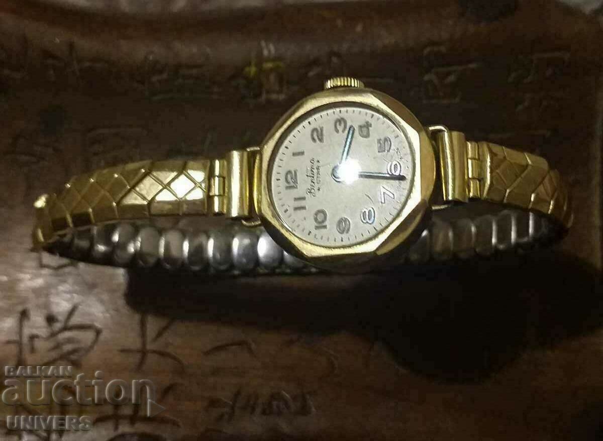 Gold ladies watch