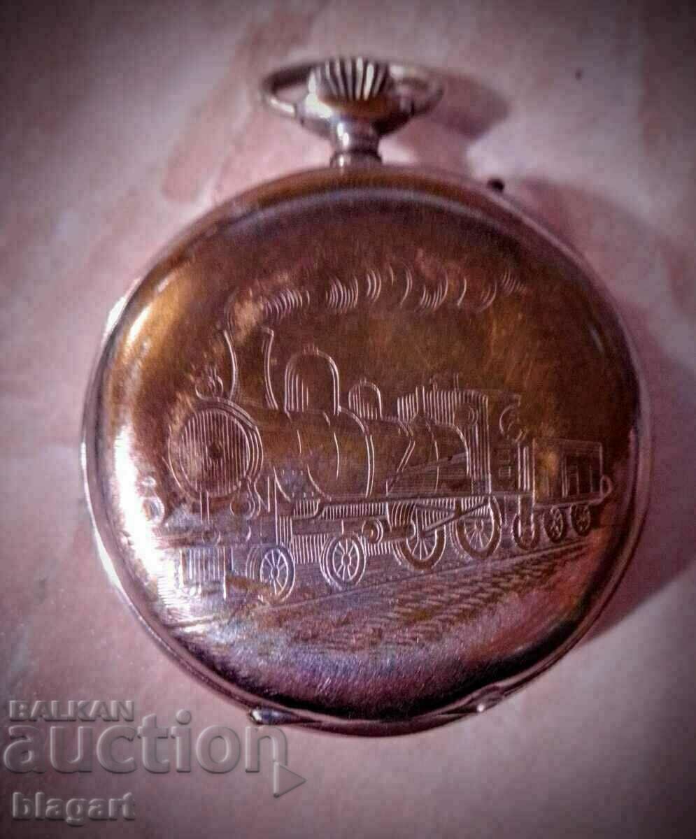 Auction Railway pocket watch - Roskopf Auction Railway pocket watch - Roskopf