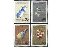 Clean Kosmos 1966 stamps from Poland