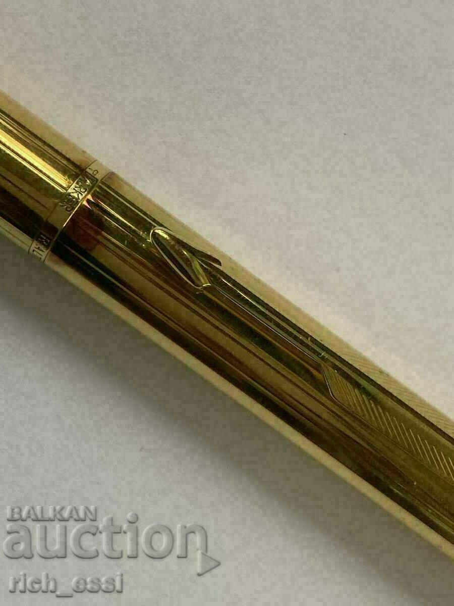 Rare Parker Rialto 88 22k gold plated fountain pen - 6