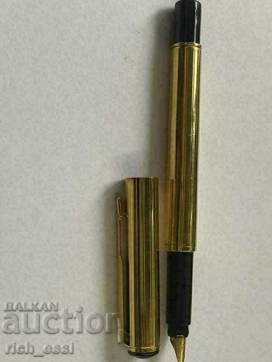 Rare Parker Rialto 88 22k gold plated fountain pen - 7