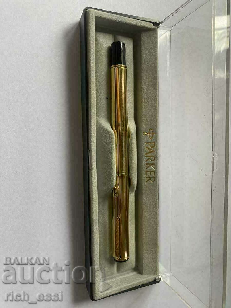 Rare Parker Rialto 88 22k gold plated fountain pen