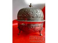 Old PERSIAN Silver Plated Bowl, Bonbonniera, Sugar Bowl