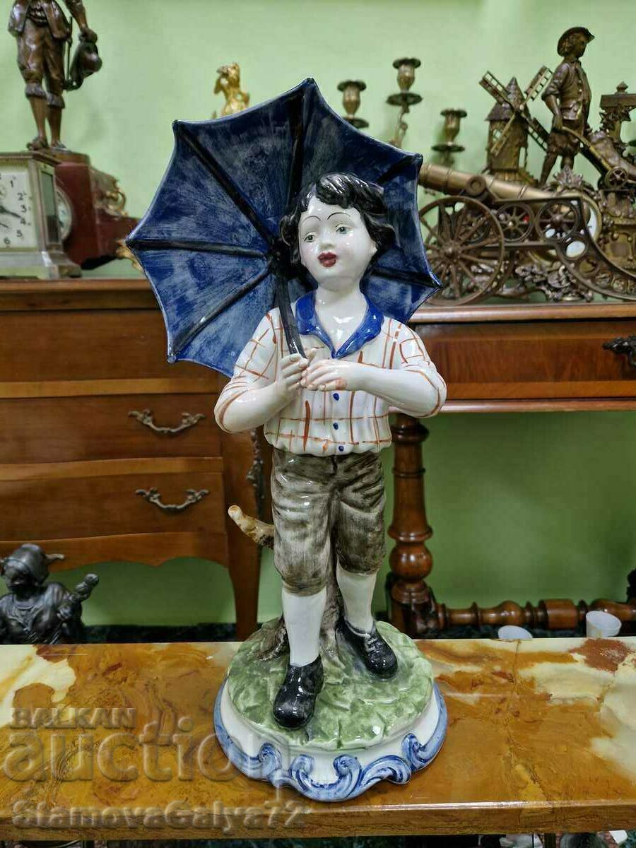 Превъзходна антикварна италианска порцеланова фигура Capodim с цена 139.00 лв. | € 71.07 Превъзходна антикварна италианска порцеланова фигура Capodim с цена 139.00 лв. | € 71.07