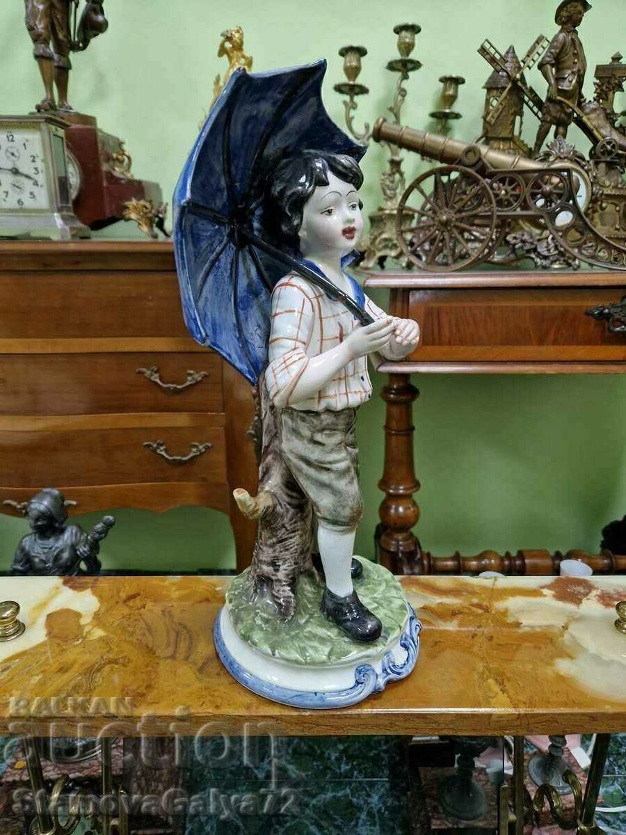 Доставка на Превъзходна антикварна италианска порцеланова фигура Capodim Доставка на Превъзходна антикварна италианска порцеланова фигура Capodim