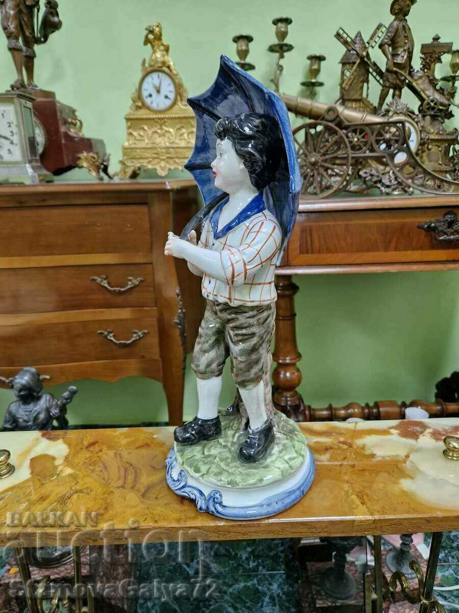 Превъзходна антикварна италианска порцеланова фигура Capodim - 6 Превъзходна антикварна италианска порцеланова фигура Capodim - 6