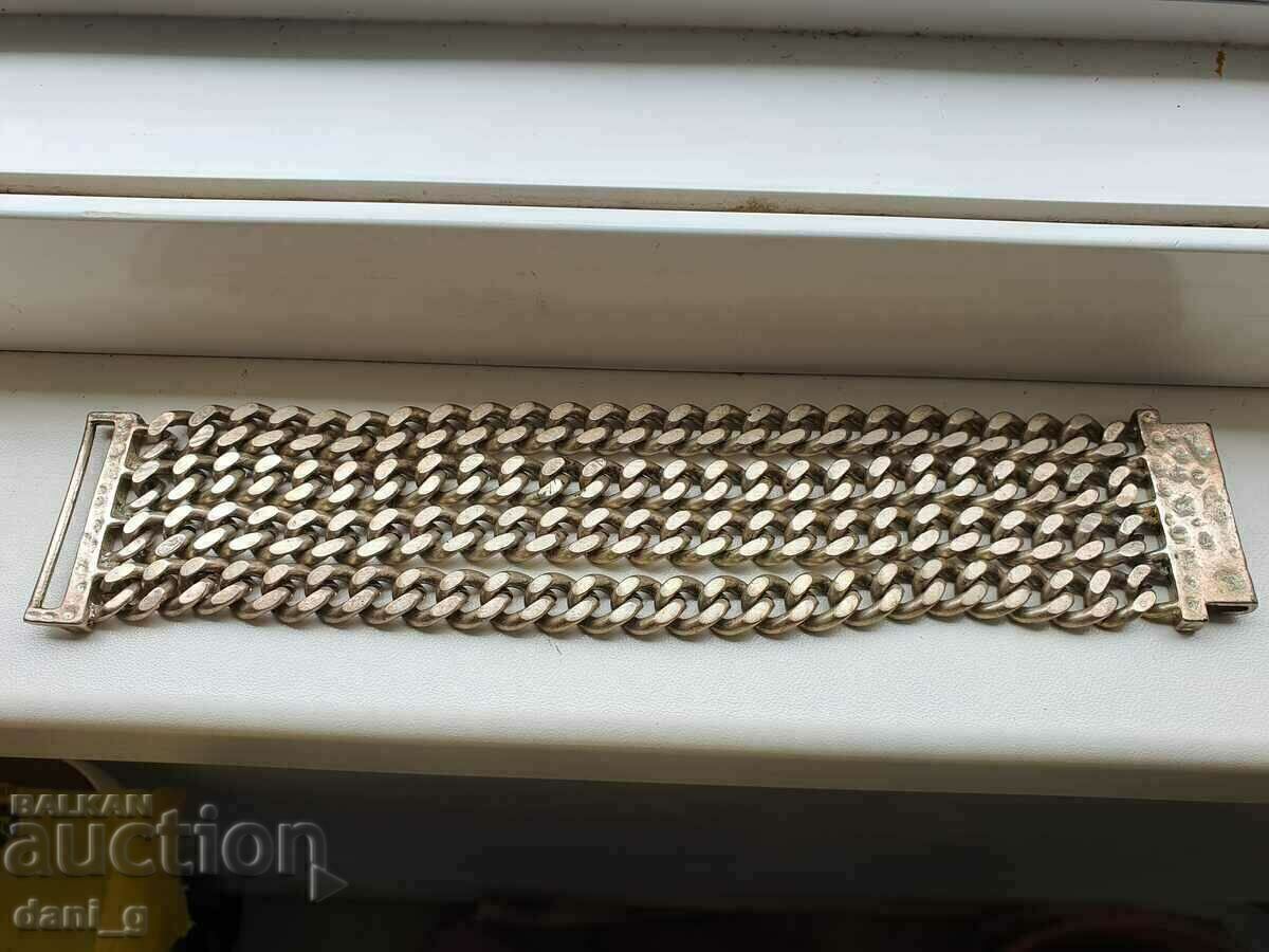 Auction  Rocker silver plated bracelet