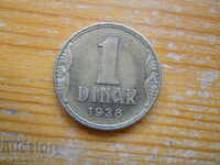 1 dinar 1938 - Iugoslavia