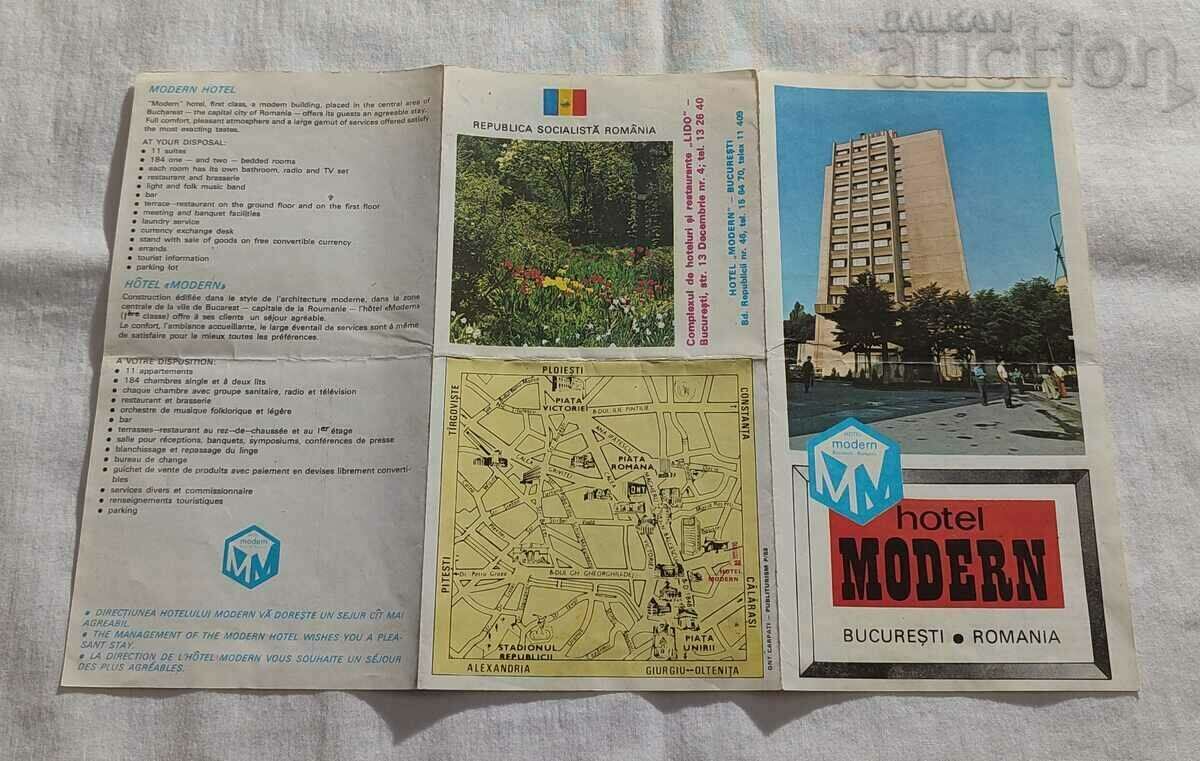 Auction  BUCHAREST HOTEL MODERN ROMANIA BROCHURE 1989