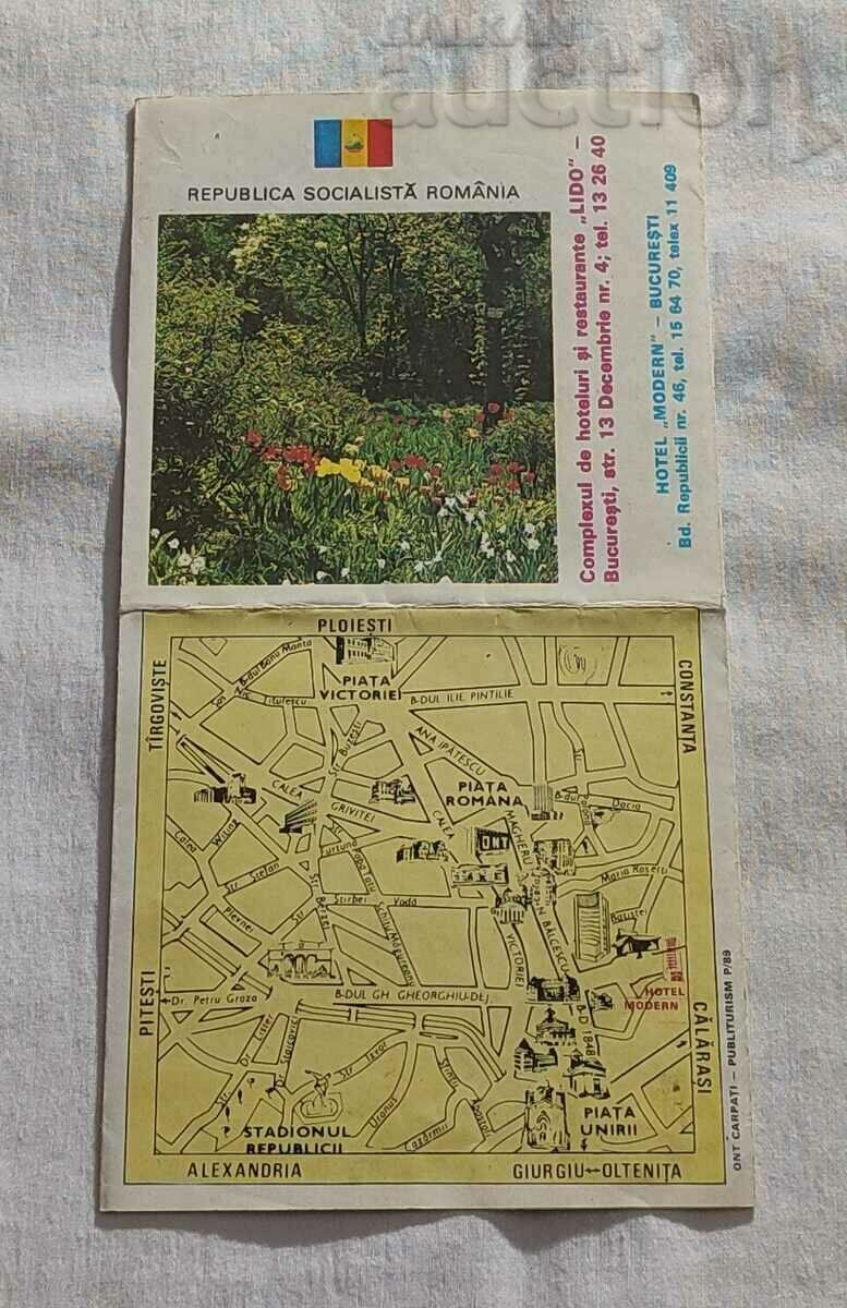 BUCHAREST HOTEL MODERN ROMANIA BROCHURE 1989 - 5