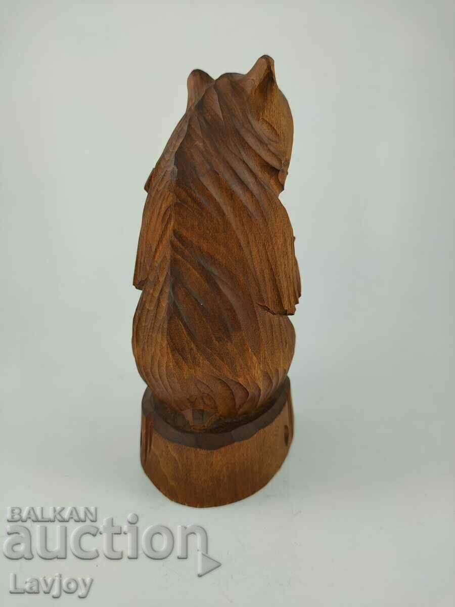 Auction Wood carving figurine Bear Auction Wood carving figurine Bear