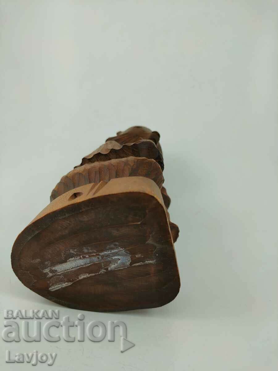 Figurină sculptată în lemn Ursul - 5