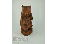 Figurină sculptată în lemn Ursul
