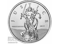 Silver 1oz Justice - Γιβραλτάρ 2023