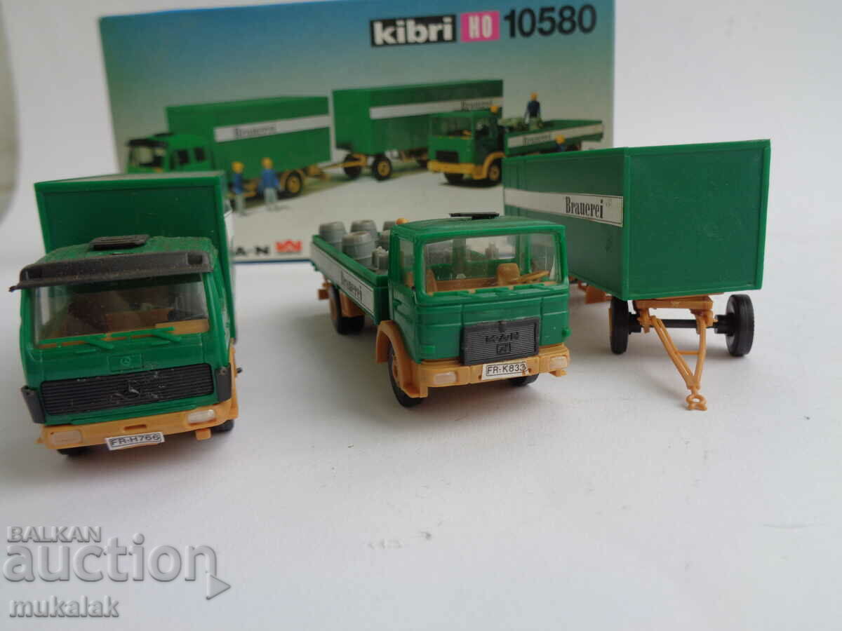 Auction KIBRI H0 1/87 MERCEDES MAN TRUCK MODEL TOY TROLLEY Auction KIBRI H0 1/87 MERCEDES MAN TRUCK MODEL TOY TROLLEY