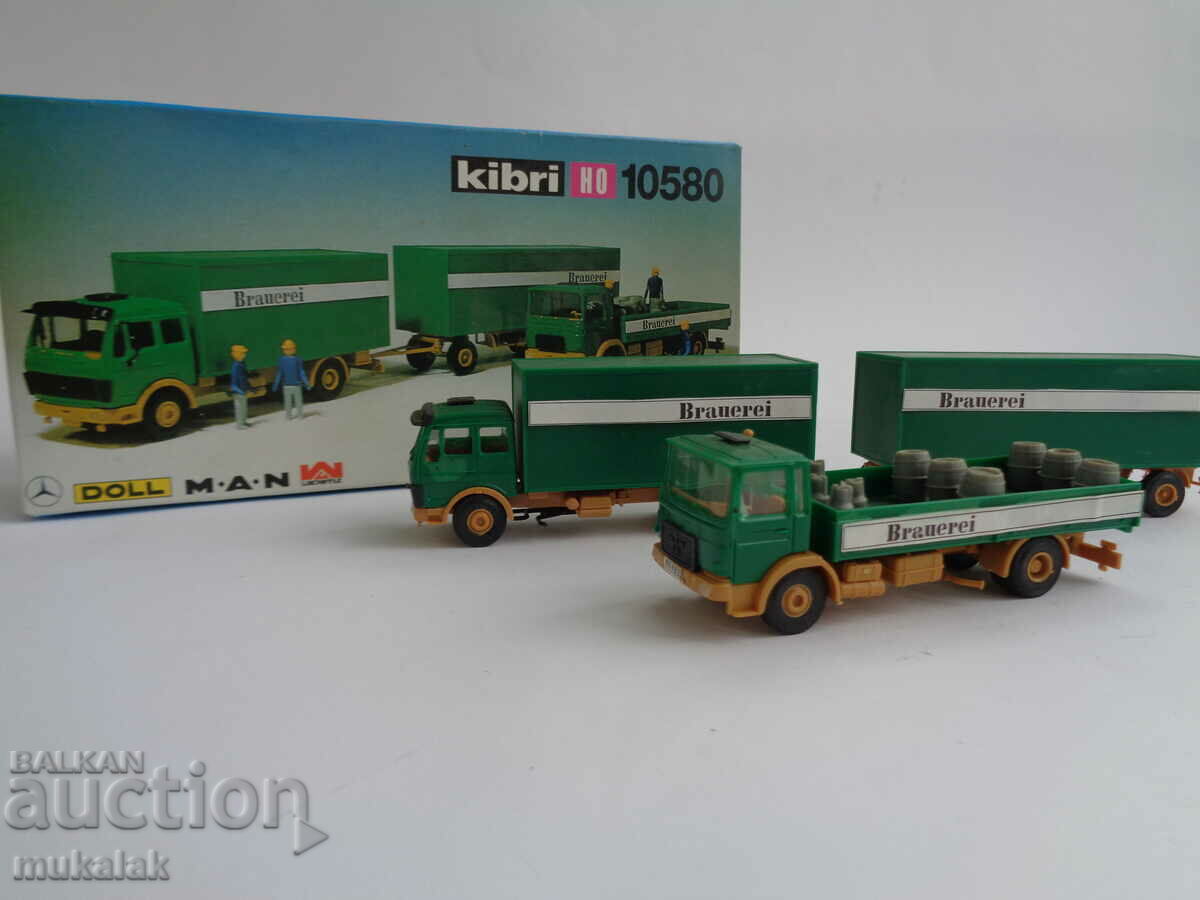 KIBRI H0 1/87 MERCEDES MAN TRUCK MODEL TOY TROLLEY - 6 KIBRI H0 1/87 MERCEDES MAN TRUCK MODEL TOY TROLLEY - 6