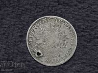 Рядка Сребърна Монета МАРИЯ ТЕРЕЗА PATRONA Австрия 1762
