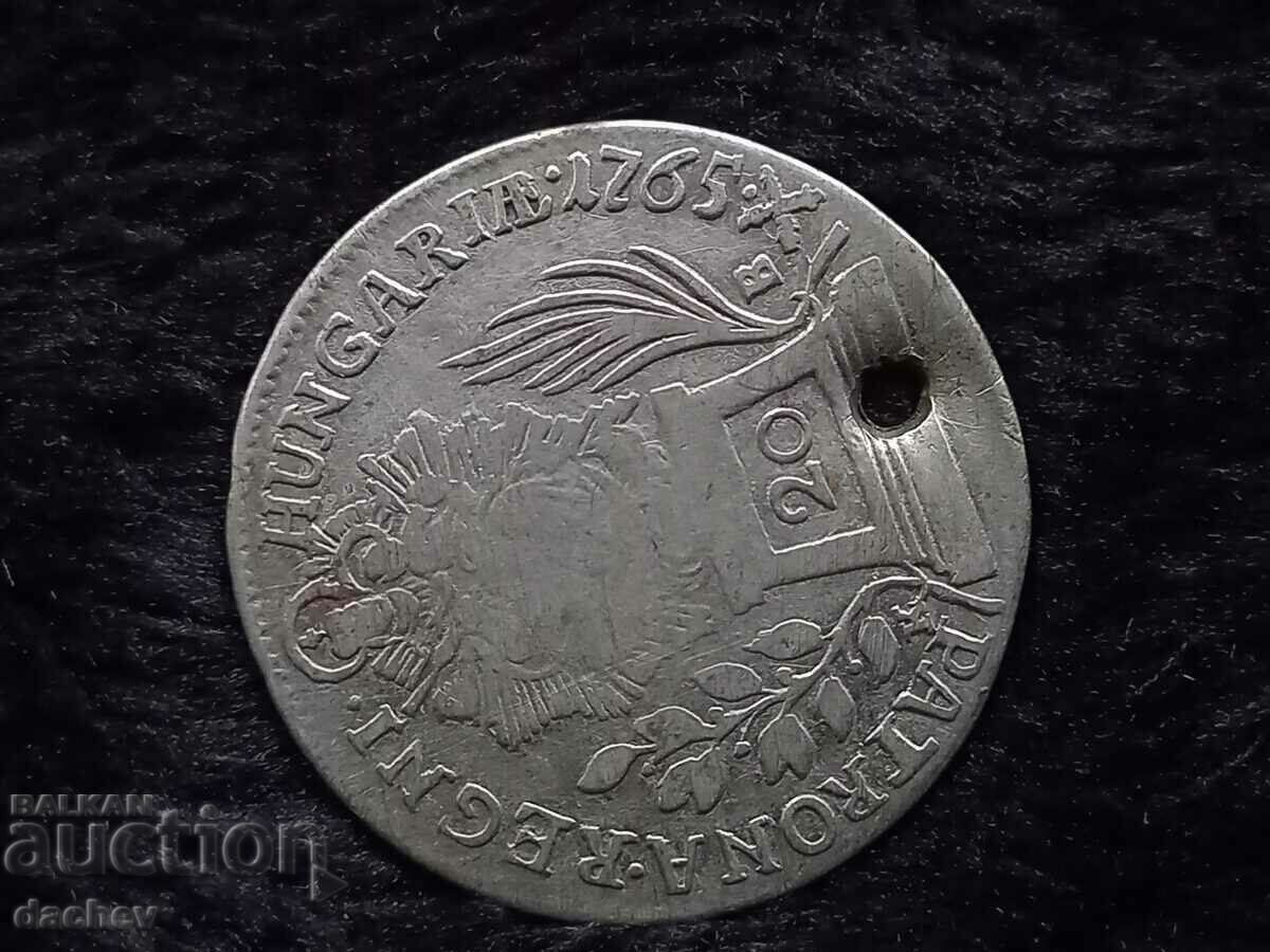 Σπάνιο ασημένιο νόμισμα MARIA THERESA PATRONA Αυστρία 1765 με τιμή € 21.00 | 41.07 BGN