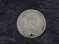 Moneda de argint Germania Kreuzer Kreuzera 1777 argint