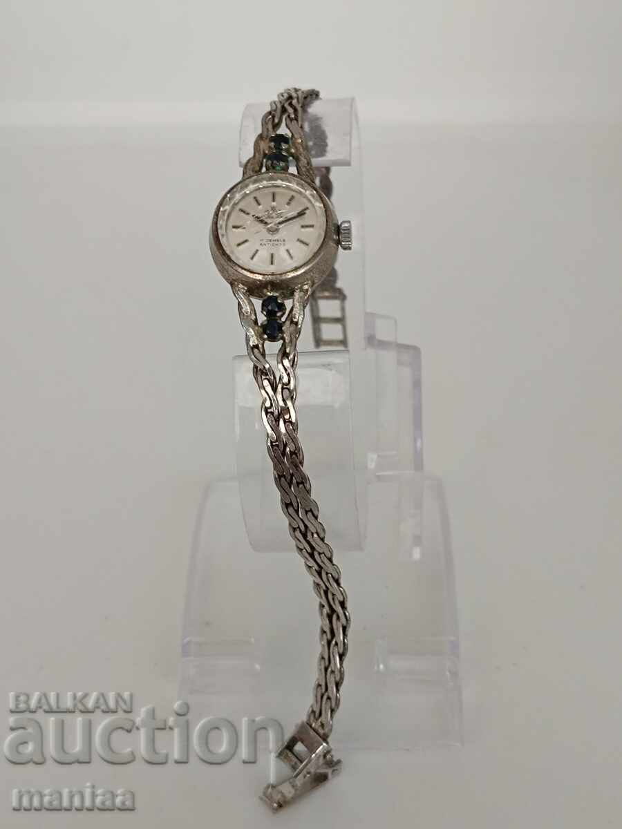 A beautiful Meister-Anker silver mechanical watch with price 250.00 BGN | € 127.82 A beautiful Meister-Anker silver mechanical watch with price 250.00 BGN | € 127.82