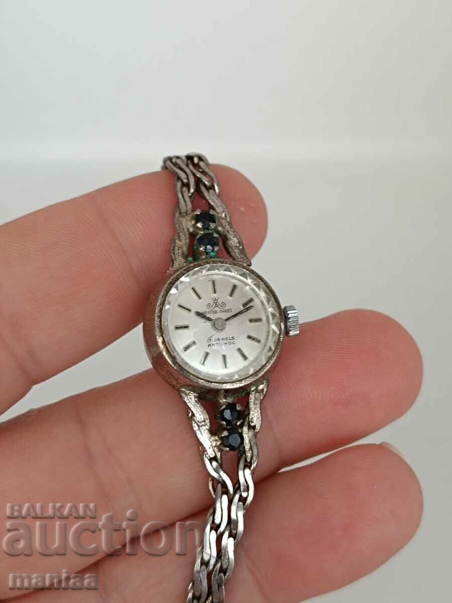 A beautiful Meister-Anker silver mechanical watch - 7 A beautiful Meister-Anker silver mechanical watch - 7