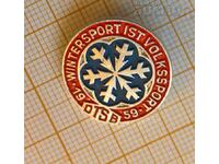 Значка зимни спортове Германия 1959 DTSB