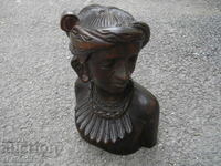OLD FIGURE STATUETTE BUST WOOD CARVING