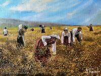Denitsa Garelova oil painting 40/50 "Reapers"
