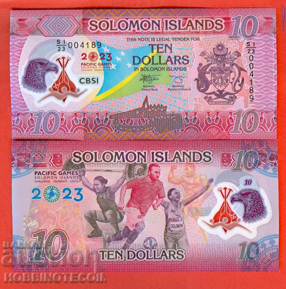 SOLOMON ISLANDS SOLOMON ISL $10 issue 2023 UNC POLYMER