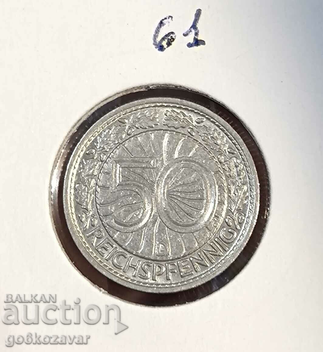 Γερμανία 50 Reichspfennig 1928 Δ