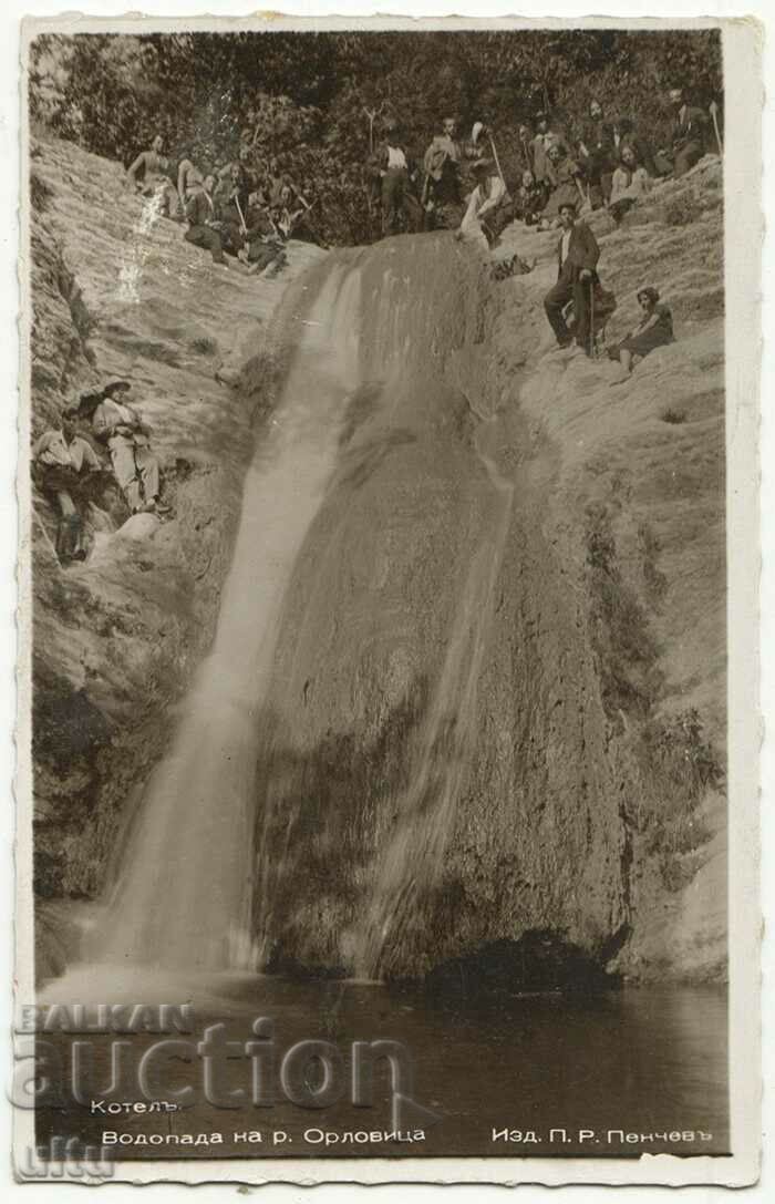 България, Котел, водопадът на р. Орловица, 1938 г., Пасков