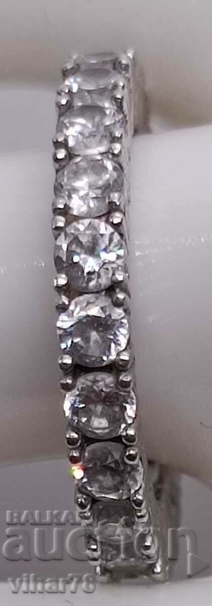 Delivery of Silver ring with zircons Delivery of Silver ring with zircons