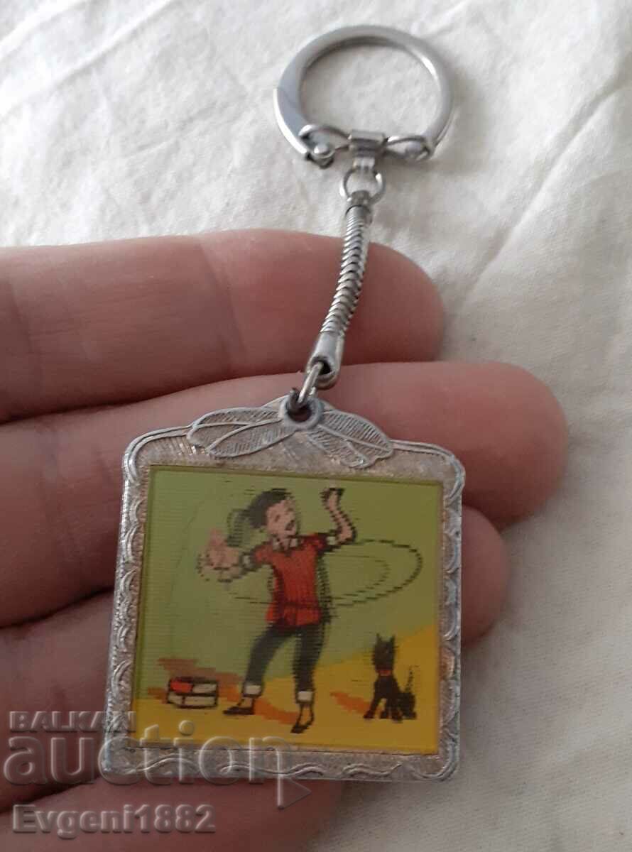 Delivery of Old Stereo Keychain Girl Child Dog Delivery of Old Stereo Keychain Girl Child Dog