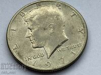A rare 1971 Kennedy half dollar with errors