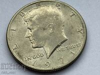 O jumătate de dolar Kennedy din 1971 rar cu erori