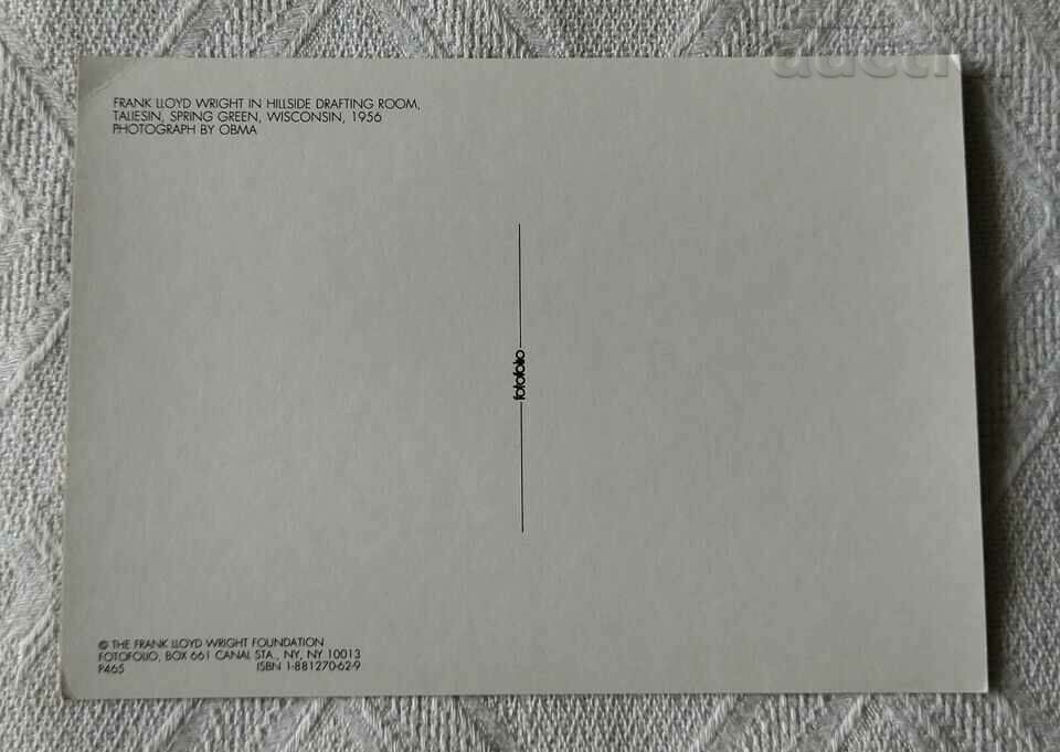 FRANK LLOYD WRIGHT IN 1956 ARCHITECTURE P.K. with price 3.00 BGN | € 1.53 FRANK LLOYD WRIGHT IN 1956 ARCHITECTURE P.K. with price 3.00 BGN | € 1.53