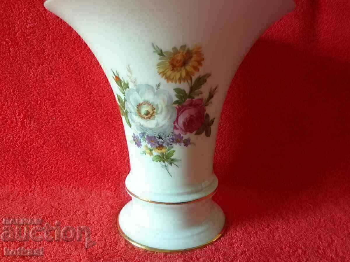Old porcelain vase Furstenberg F Meissen bouquet with price 165.50 BGN | € 84.62