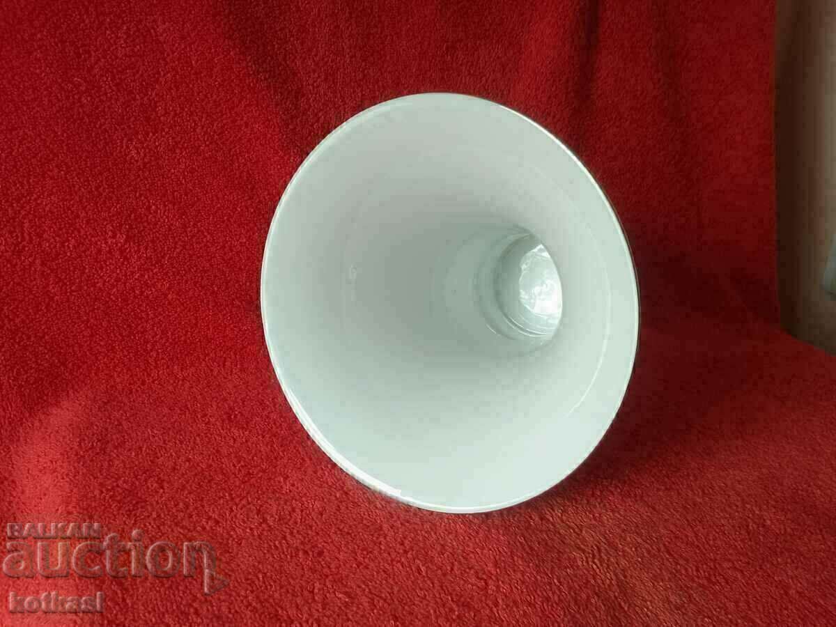 Old porcelain vase Furstenberg F Meissen bouquet - 6