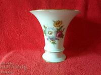 Old porcelain vase Furstenberg F Meissen bouquet