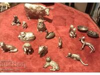 LOT Miniatures Animals Figures Miniatures are not silver