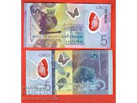 SAO TOME AND PRINCIPLES 5 Good issue 2016 NEW UNC POLYMER