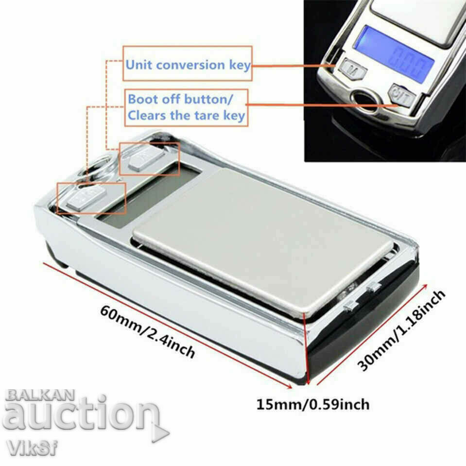 Παράδοση Μινιατούρα ζυγαριά - κλειδοθήκη αυτοκινήτου -200g/ 0,01g Παράδοση Μινιατούρα ζυγαριά - κλειδοθήκη αυτοκινήτου -200g/ 0,01g