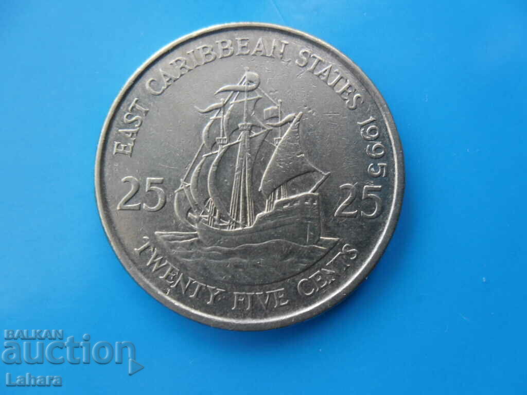 25 цента 1995 г. Източни кариби