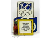 Insigna Olimpica-Congresul Olimpic 1994-Insigna COCA COLA