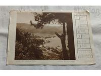 ON THE ISLAND OF THASOS PINE AND OLIVE TREES OLD CALENDAR PHOTO 194..y.