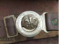 Old belt, buckle - Boy Scout