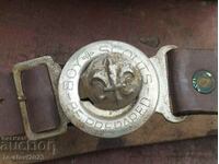 Old belt, buckle - Boy Scout