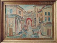 Painting, "View from Plovdiv", art. M. Mihailov, 1980