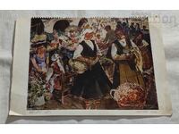 PIATA DIN KARLOVO D.DECHEV CALENDAR VECHI FOTO 194..a.